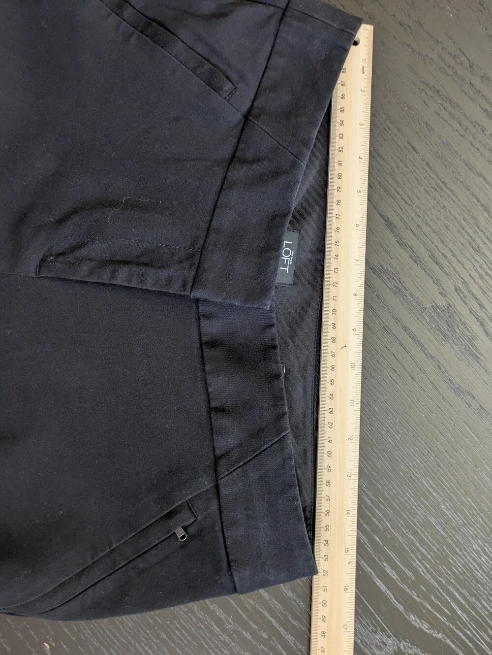 Ann Taylor Loft Classic Black Straight-Leg Dress Pants Size 8